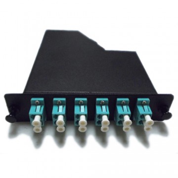12 Fiber MPO Module 6 Port LC/PC Duplex 50/125 OM4 Multimode