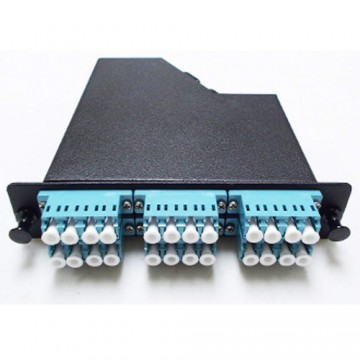 24 Fiber MPO Module 6 Port LC/PC Quad 50/125 OM4 Multimode