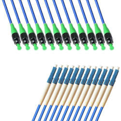 Armored 12 Fiber FC/APC LC/UPC 9/125 OS2 Singlemode Patch Cord