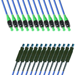 Armored 12 Fiber FC/APC MU/UPC 9/125 OS2 Singlemode Patch Cord