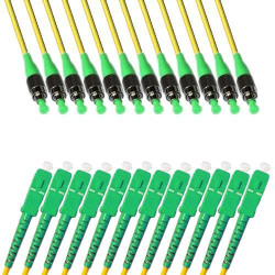 12 Fiber FC/APC SC/APC 9/125 OS2 Singlemode Patch Cord 0.9 2.0