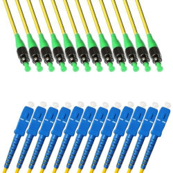 12 Fiber FC/APC SC/UPC 9/125 OS2 Singlemode Patch Cord 0.9 2.0