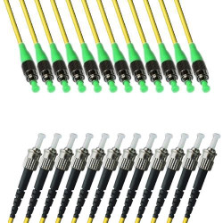 12 Fiber FC/APC ST/UPC 9/125 OS2 Singlemode Patch Cord 0.9 2.0