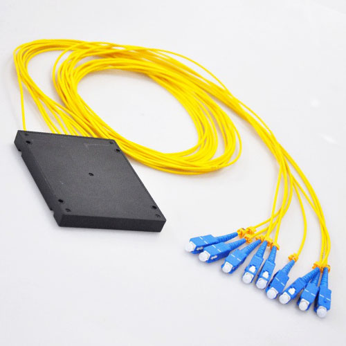1X8 Singlemode SC/LC/FC/ST Module PLC Splitter Coupler ABS Cassette