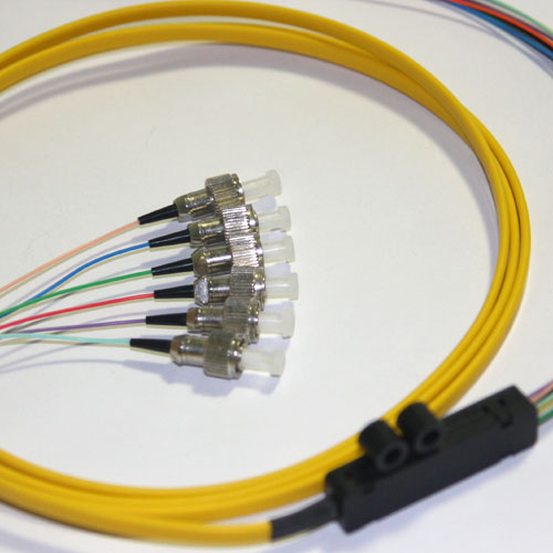 6 Fiber FC Ribbon Fanout Pigtails 9/125 OS2 Singlemode 6 Fiber FC Ribbon Fanout Pigtails 9/125 OS2 Singlemode