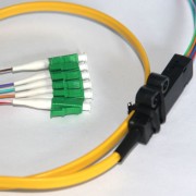 6 Fiber LC/APC Ribbon Fanout Pigtails 9/125 OS2 Singlemode