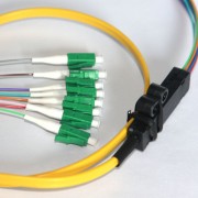 8 Fiber LC/APC Ribbon Fanout Pigtails 9/125 OS2 Singlemode