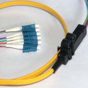 6 Fiber LC Ribbon Fanout Pigtails 9/125 OS2 Singlemode