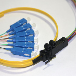 6 Fiber SC Ribbon Fanout Pigtails 9/125 OS2 Singlemode 6 Fiber SC Ribbon Fanout Pigtails 9/125 OS2 Singlemode