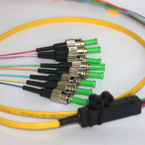 8 Fiber ST/APC Ribbon Fanout Pigtails 9/125 OS2 Singlemode 8 Fiber ST/APC Ribbon Fanout Pigtails 9/125 OS2 Singlemode