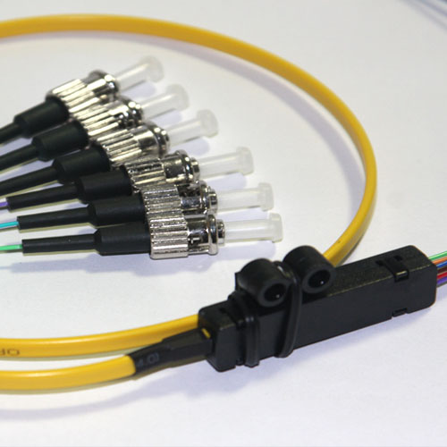 6 Fiber ST Ribbon Fanout Pigtails 9/125 OS2 Singlemode 6 Fiber ST Ribbon Fanout Pigtails 9/125 OS2 Singlemode