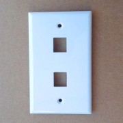 2 Hole 120 Type Wall Plate White Color